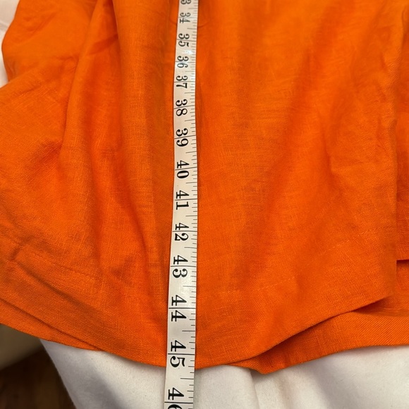 Orange, Fe Noel for Target, Dress. Size Large. Midi. Linen/Rayon Side Pockets - Picture 11 of 12